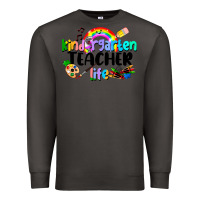Smoke Kindergarten Teacher Life Premium Sweatshirt - LillyAllenDesigns
