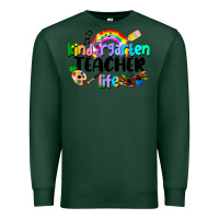 Sports Green Kindergarten Teacher Life Premium Sweatshirt - LillyAllenDesigns