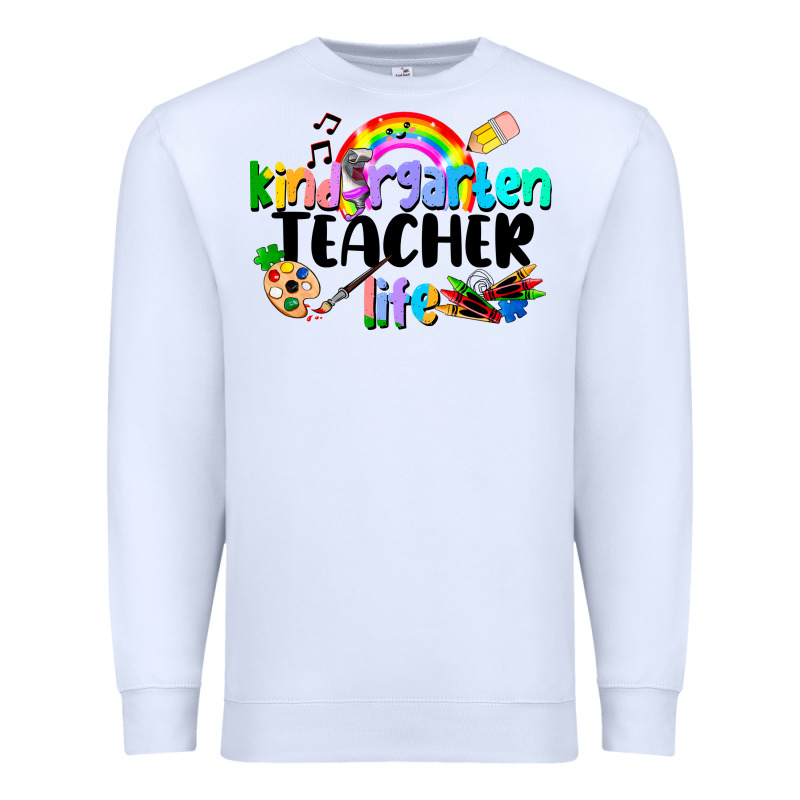 Kindergarten Teacher Life Premium Sweatshirt by LillyAllenDesigns | Teevron