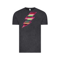 Vintage Black Pink Serape Lightning Vintage Tee - Bettercallsaul