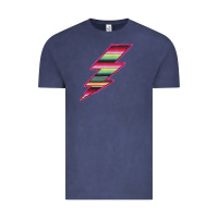 Vintage Denim Pink Serape Lightning Vintage Tee - Bettercallsaul