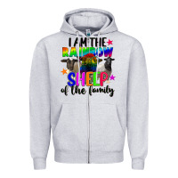 Heather Grey I am the rainbow sheep of the family Zipper Hoodie - FaDigitalArtStudio