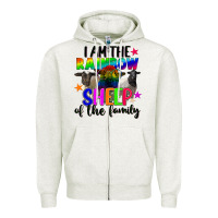 Oatmeal Heather I am the rainbow sheep of the family Zipper Hoodie - FaDigitalArtStudio
