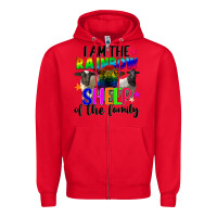 Red I am the rainbow sheep of the family Zipper Hoodie - FaDigitalArtStudio