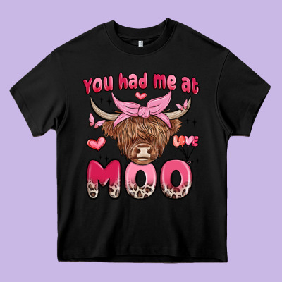 You Had Me At Moo Heavy Core Tee Designed By Maliassmallbusiness