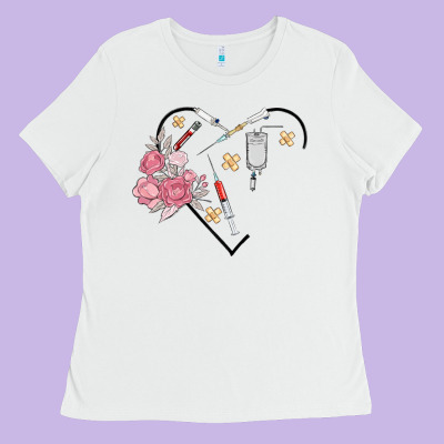 Phlebotomy Add Your Name Ladies Tee Designed By Maliassmallbusiness