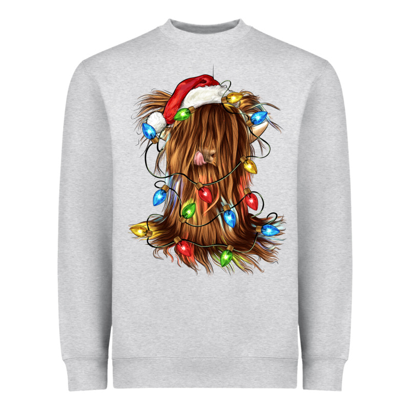Christmas Heifer Cow Gnome Heavyweight Sweatshirt by CowGirlArtShop | Teevron