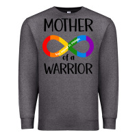 Charcoal Heather Mother Of Warrior Premium Sweatshirt - CowhideDigitalArt