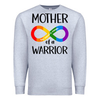 Heather Grey Mother Of Warrior Premium Sweatshirt - CowhideDigitalArt