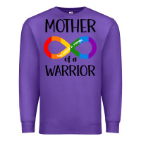 Purple Mother Of Warrior Premium Sweatshirt - CowhideDigitalArt