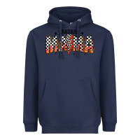 Navy baddas mama Heavyweight Hoodie - CowhideDigitalArt