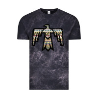 Cloud Black Western Green Aztec Thunderbird Vintage Tee - Bettercallsaul