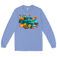 Colony Blue Fall Farm Truck Long Sleeve Tee - texasbilliewilder