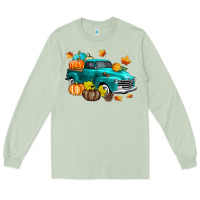 Matcha Fall Farm Truck Long Sleeve Tee - texasbilliewilder