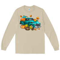 Mushroom Fall Farm Truck Long Sleeve Tee - texasbilliewilder