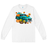 White Fall Farm Truck Long Sleeve Tee - texasbilliewilder