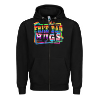 Black Free dad hugs pride Zipper Hoodie - FaDigitalArtStudio