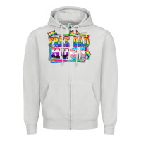 Dove Grey Free dad hugs pride Zipper Hoodie - FaDigitalArtStudio