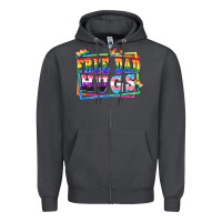 Smoke Free dad hugs pride Zipper Hoodie - FaDigitalArtStudio