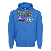 True Royal Free dad hugs pride Zipper Hoodie - FaDigitalArtStudio