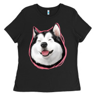 Black husky Ladies Tee - Jasminsmagicworld