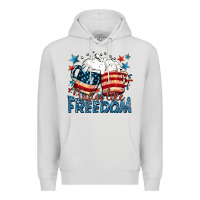 Dove Grey Tastes like freedom Premium Hoodie - FaDigitalArtStudio