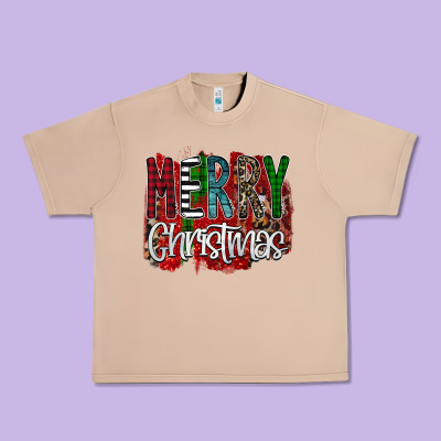 Merry Christmas Buffalo Plaid Leopard Urban Heavy Tee Designed By Bettercallsaul