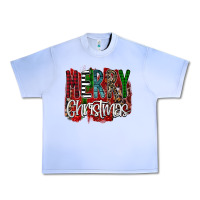 Grape Ice Merry Christmas Buffalo Plaid Leopard Urban Heavy Tee - Bettercallsaul