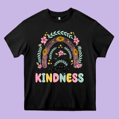 Choose Kindness Heavy Core Tee Designed By Maliassmallbusiness