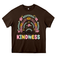 Chocolate Brown choose kindness Heavy Core Tee - MaliasSmallBusiness