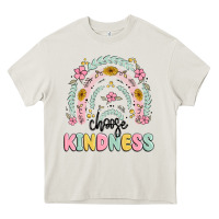 Cream choose kindness Heavy Core Tee - MaliasSmallBusiness
