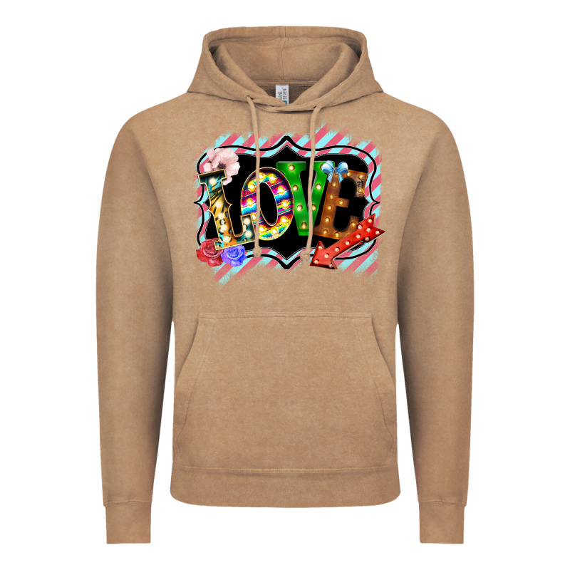 Love Frame Digital Valentines Day Vintage Hoodie by Bettercallsaul | Teevron