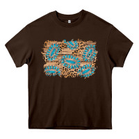 Gemstone Wood Leopard Background Heavy Core Tee | Teevron