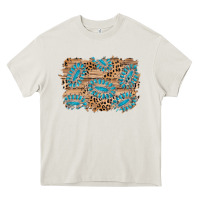 Cream gemstone wood leopard background Heavy Core Tee - AdoDesignShop