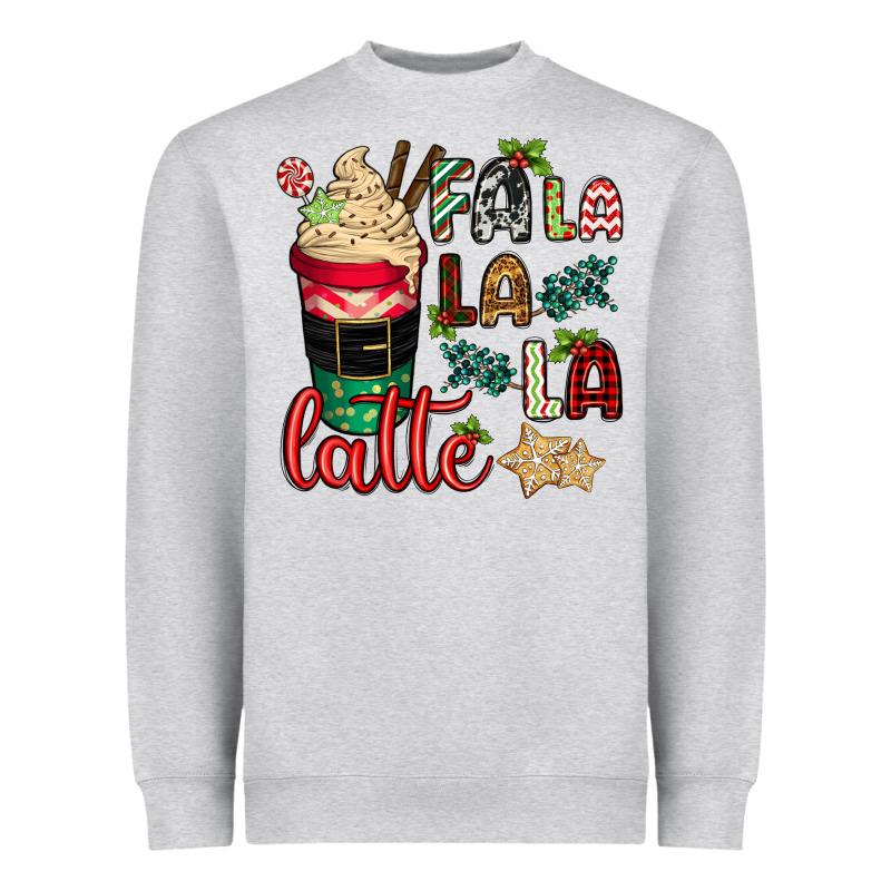 Fa La La La Latte Heavyweight Sweatshirt by CowGirlArtShop | Teevron