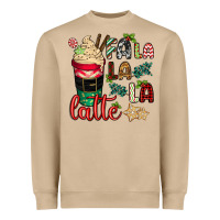 Mushroom Fa la la la latte Heavyweight Sweatshirt - CowGirlArtShop