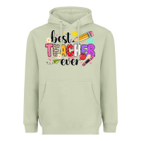 Matcha iBest Teacher Ever Heavyweight Hoodie - CowhideDigitalArt