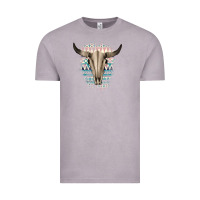 Vintage Zinc Western Aztec Bull Skull Vintage Tee - Bettercallsaul