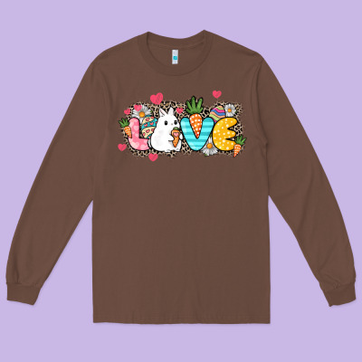 Love Easter Long Sleeve Tee Designed By Nancycooperartshop