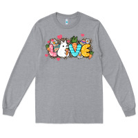 Heather Grey Love Easter Long Sleeve Tee - NancyCooperArtShop
