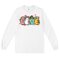 White Love Easter Long Sleeve Tee - NancyCooperArtShop