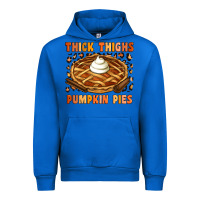 Cobalt Thick Thighs Pumpkin Pies Urban Hoodie - Artiststas