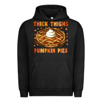 Pigment Black Thick Thighs Pumpkin Pies Urban Hoodie - Artiststas