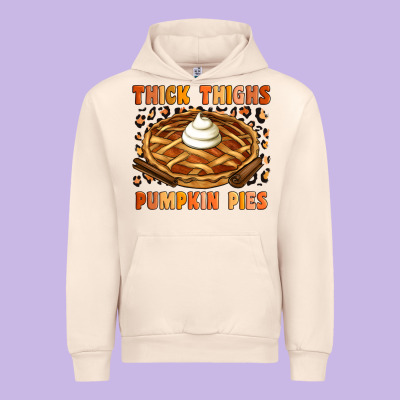 Thick Thighs Pumpkin Pies Urban Hoodie Designed By Artiststas