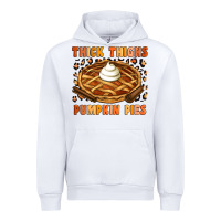 White Thick Thighs Pumpkin Pies Urban Hoodie - Artiststas