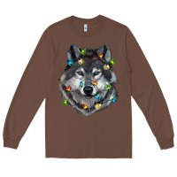 Chestnut Christmas with wolf Long Sleeve Tee - RanaPortraitStore