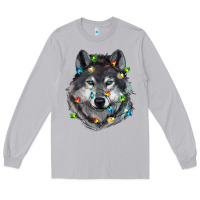 Moon Dust Christmas with wolf Long Sleeve Tee - RanaPortraitStore