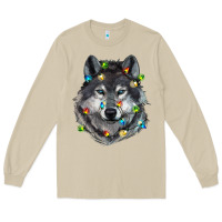 Mushroom Christmas with wolf Long Sleeve Tee - RanaPortraitStore