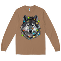 Toasted Coconut Christmas with wolf Long Sleeve Tee - RanaPortraitStore