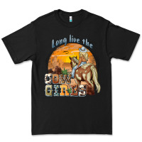 Black long live the cowgirls Premium Tee - NancyCooperArtShop
